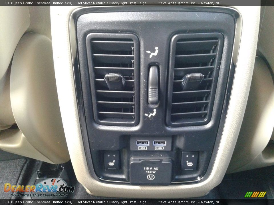 2018 Jeep Grand Cherokee Limited 4x4 Billet Silver Metallic / Black/Light Frost Beige Photo #12
