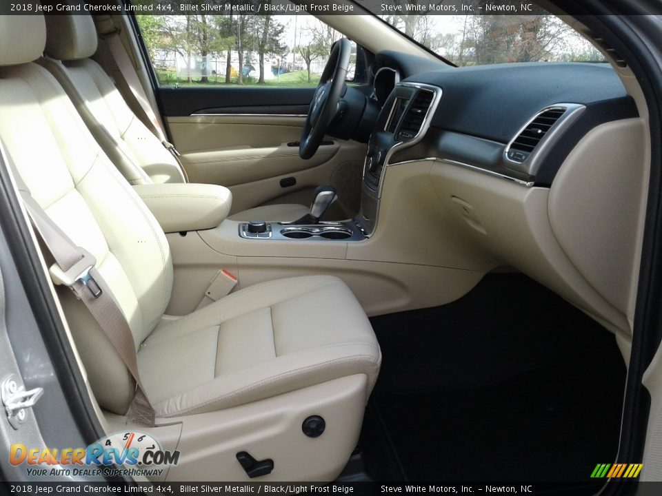 2018 Jeep Grand Cherokee Limited 4x4 Billet Silver Metallic / Black/Light Frost Beige Photo #16