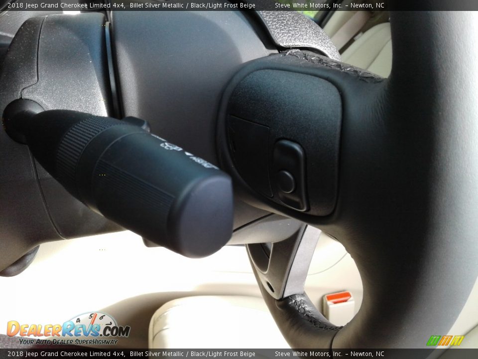 2018 Jeep Grand Cherokee Limited 4x4 Billet Silver Metallic / Black/Light Frost Beige Photo #17