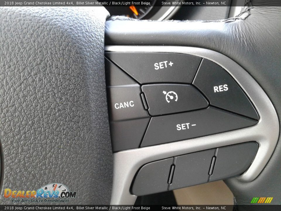 2018 Jeep Grand Cherokee Limited 4x4 Billet Silver Metallic / Black/Light Frost Beige Photo #19