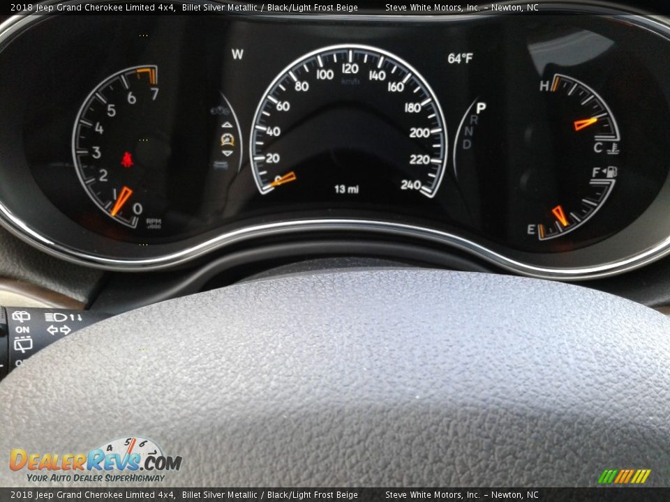 2018 Jeep Grand Cherokee Limited 4x4 Billet Silver Metallic / Black/Light Frost Beige Photo #20