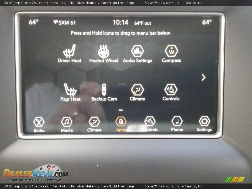 2018 Jeep Grand Cherokee Limited 4x4 Billet Silver Metallic / Black/Light Frost Beige Photo #26