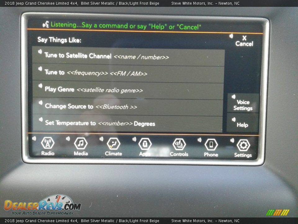 2018 Jeep Grand Cherokee Limited 4x4 Billet Silver Metallic / Black/Light Frost Beige Photo #27