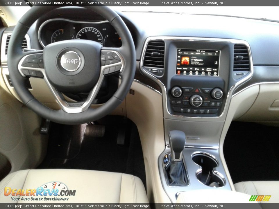 2018 Jeep Grand Cherokee Limited 4x4 Billet Silver Metallic / Black/Light Frost Beige Photo #31