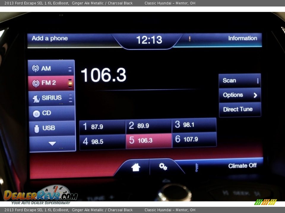 2013 Ford Escape SEL 1.6L EcoBoost Ginger Ale Metallic / Charcoal Black Photo #12