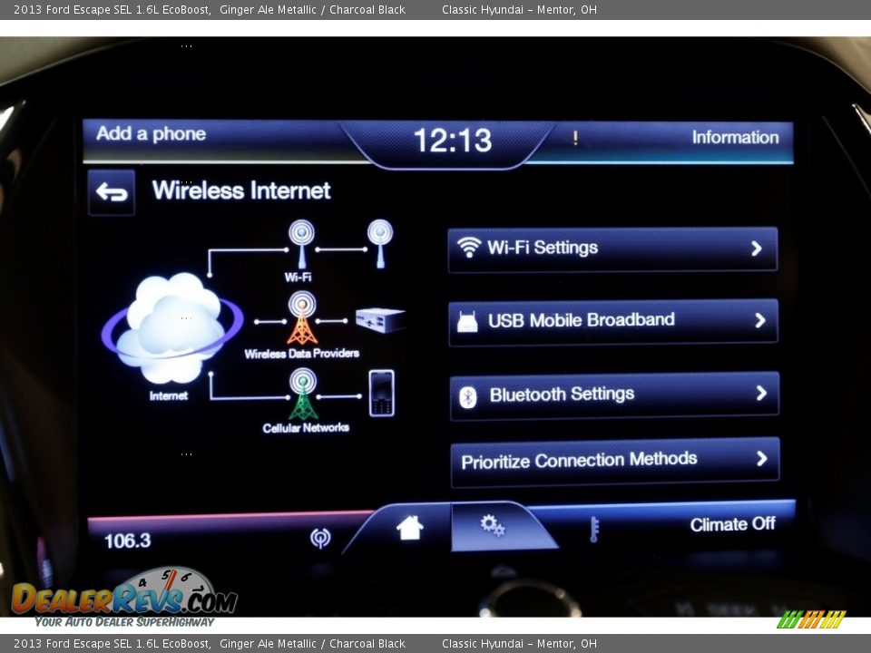 2013 Ford Escape SEL 1.6L EcoBoost Ginger Ale Metallic / Charcoal Black Photo #13