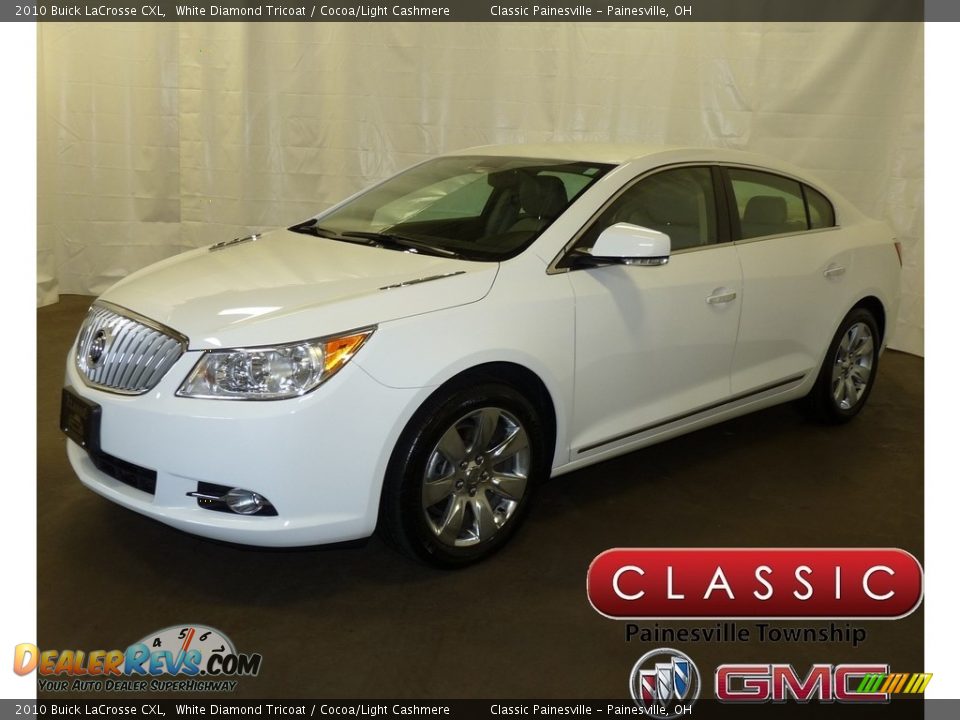 2010 Buick LaCrosse CXL White Diamond Tricoat / Cocoa/Light Cashmere Photo #1