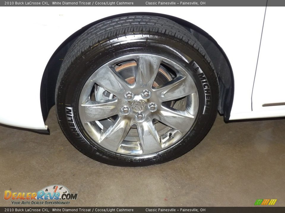 2010 Buick LaCrosse CXL White Diamond Tricoat / Cocoa/Light Cashmere Photo #5
