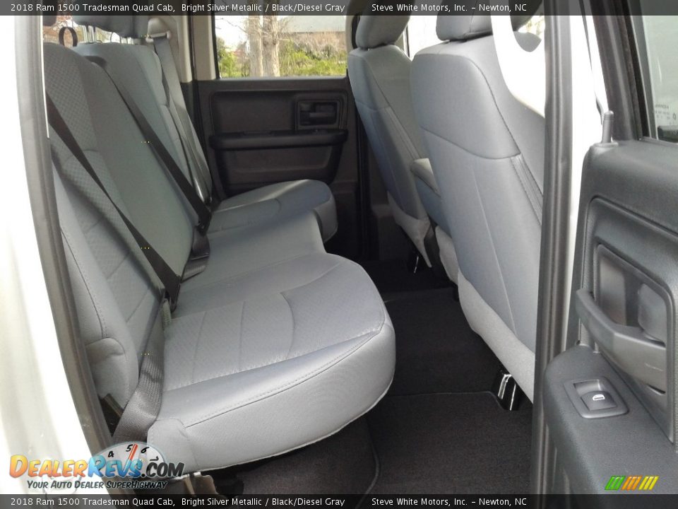 2018 Ram 1500 Tradesman Quad Cab Bright Silver Metallic / Black/Diesel Gray Photo #13