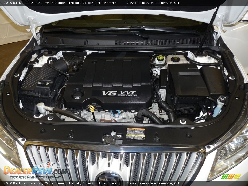 2010 Buick LaCrosse CXL White Diamond Tricoat / Cocoa/Light Cashmere Photo #6
