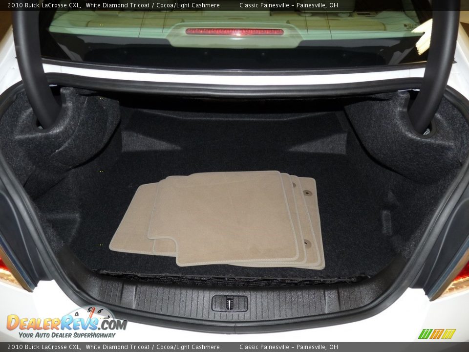 2010 Buick LaCrosse CXL White Diamond Tricoat / Cocoa/Light Cashmere Photo #9