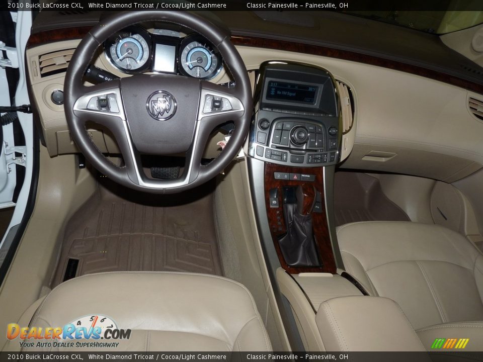 2010 Buick LaCrosse CXL White Diamond Tricoat / Cocoa/Light Cashmere Photo #12