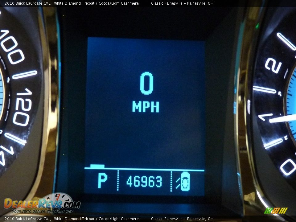 2010 Buick LaCrosse CXL White Diamond Tricoat / Cocoa/Light Cashmere Photo #14