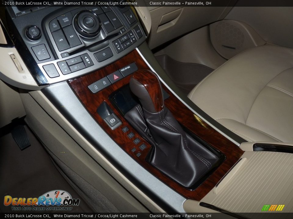 2010 Buick LaCrosse CXL White Diamond Tricoat / Cocoa/Light Cashmere Photo #15