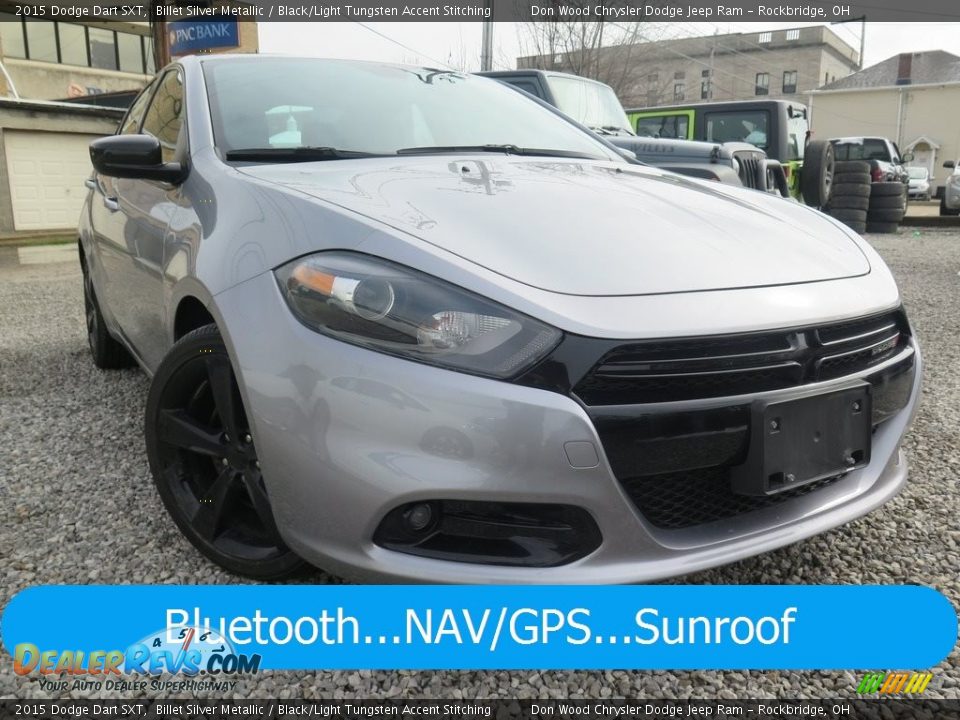 2015 Dodge Dart SXT Billet Silver Metallic / Black/Light Tungsten Accent Stitching Photo #1