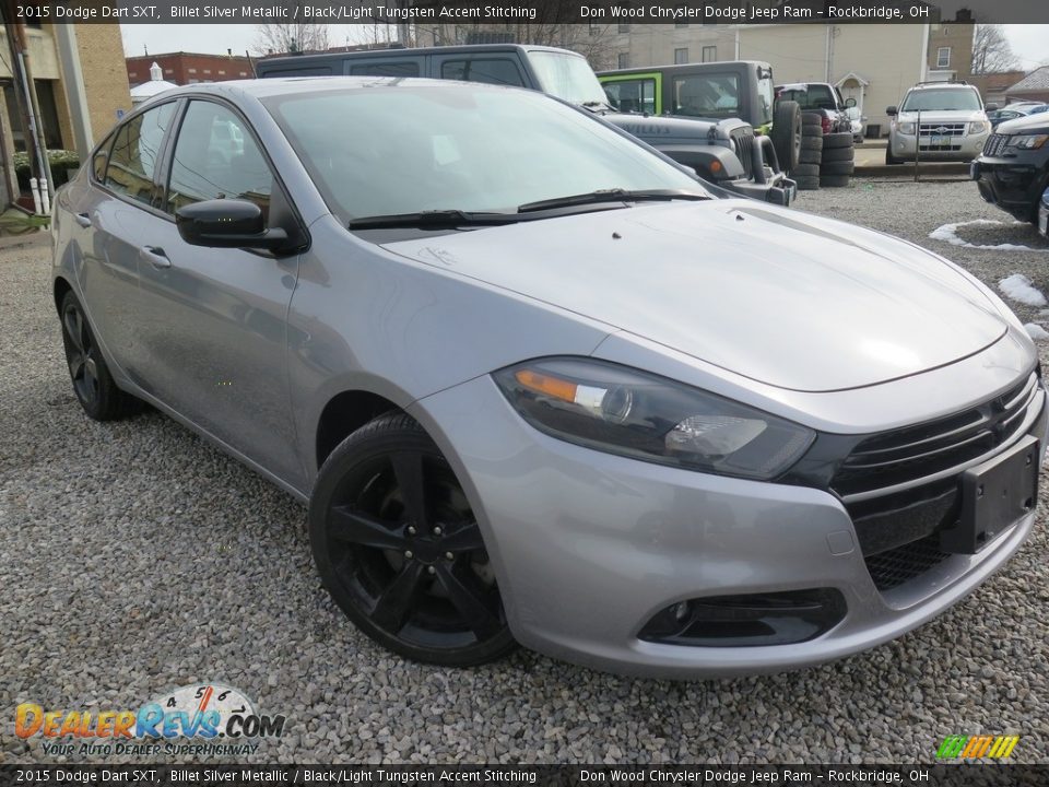 2015 Dodge Dart SXT Billet Silver Metallic / Black/Light Tungsten Accent Stitching Photo #6