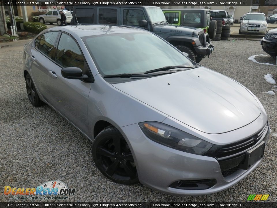 2015 Dodge Dart SXT Billet Silver Metallic / Black/Light Tungsten Accent Stitching Photo #7
