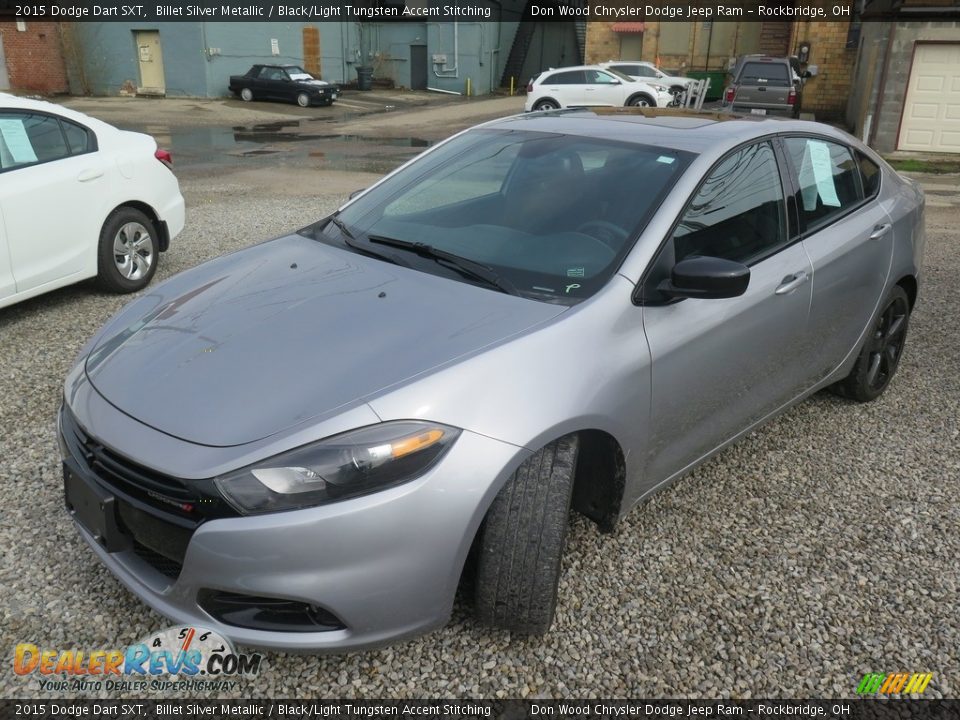 2015 Dodge Dart SXT Billet Silver Metallic / Black/Light Tungsten Accent Stitching Photo #10