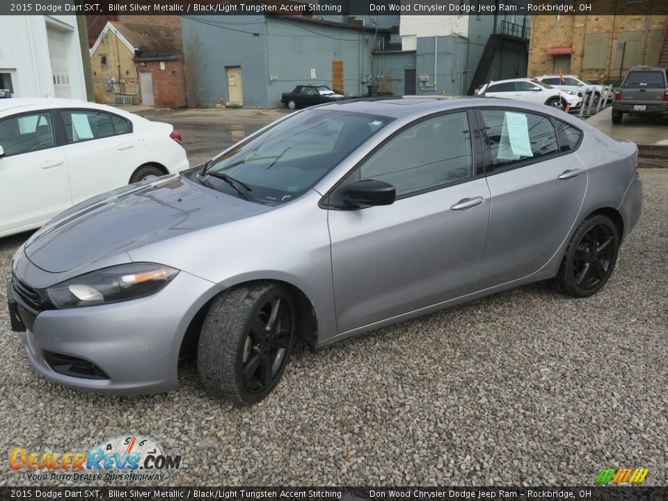 2015 Dodge Dart SXT Billet Silver Metallic / Black/Light Tungsten Accent Stitching Photo #11