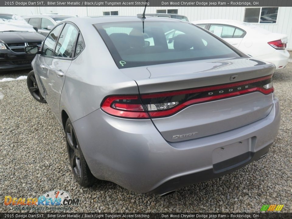 2015 Dodge Dart SXT Billet Silver Metallic / Black/Light Tungsten Accent Stitching Photo #12
