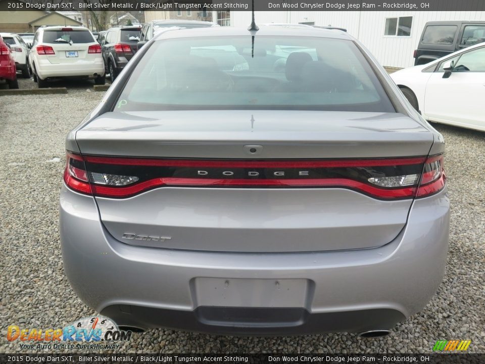 2015 Dodge Dart SXT Billet Silver Metallic / Black/Light Tungsten Accent Stitching Photo #13