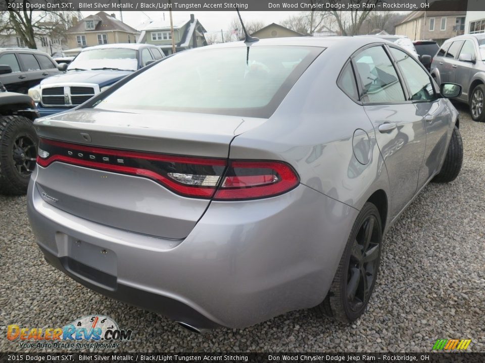 2015 Dodge Dart SXT Billet Silver Metallic / Black/Light Tungsten Accent Stitching Photo #14