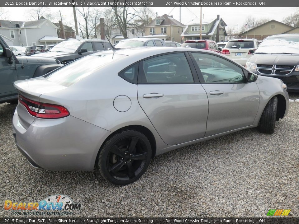 2015 Dodge Dart SXT Billet Silver Metallic / Black/Light Tungsten Accent Stitching Photo #15