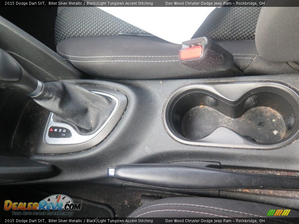 2015 Dodge Dart SXT Billet Silver Metallic / Black/Light Tungsten Accent Stitching Photo #23