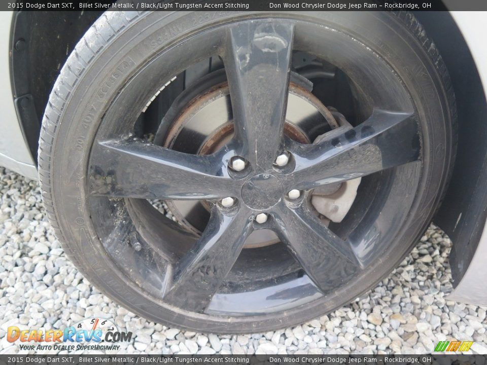 2015 Dodge Dart SXT Billet Silver Metallic / Black/Light Tungsten Accent Stitching Photo #26