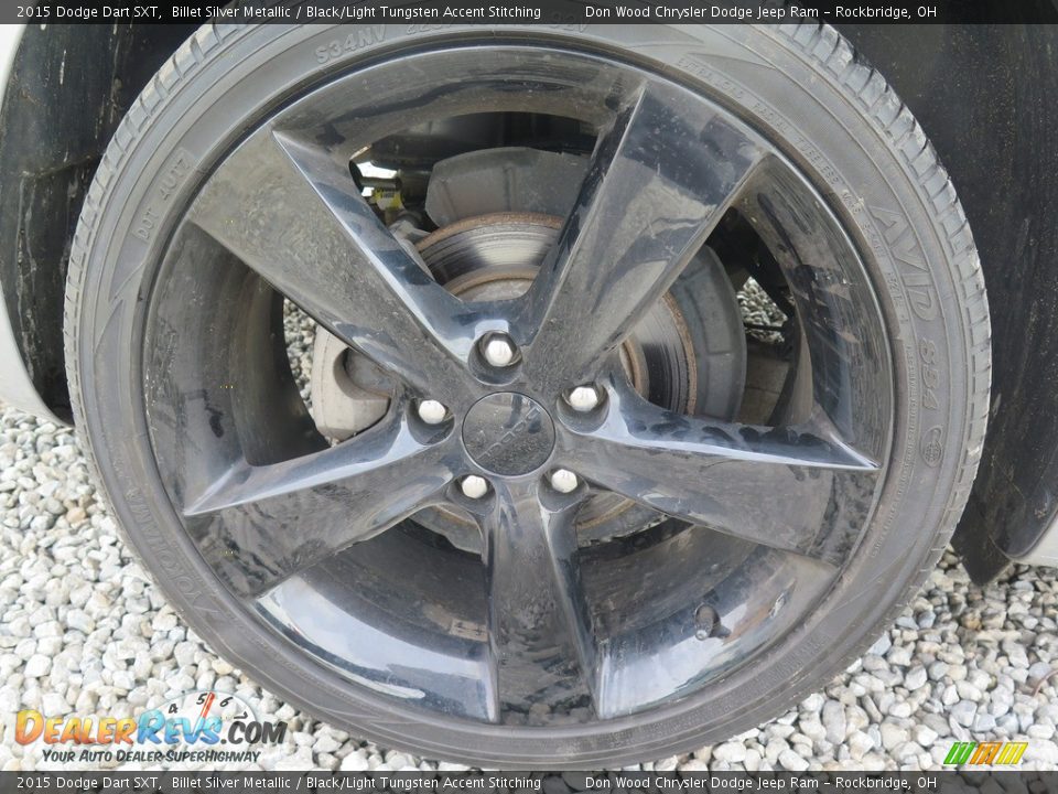 2015 Dodge Dart SXT Billet Silver Metallic / Black/Light Tungsten Accent Stitching Photo #27