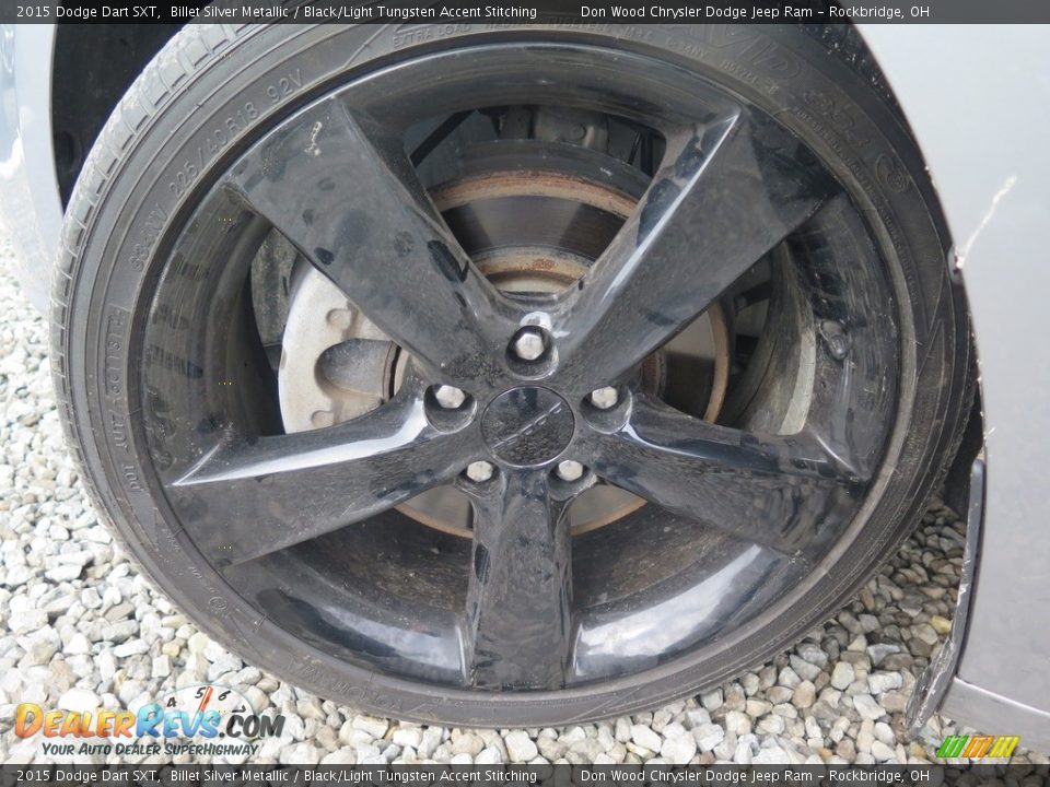 2015 Dodge Dart SXT Billet Silver Metallic / Black/Light Tungsten Accent Stitching Photo #29