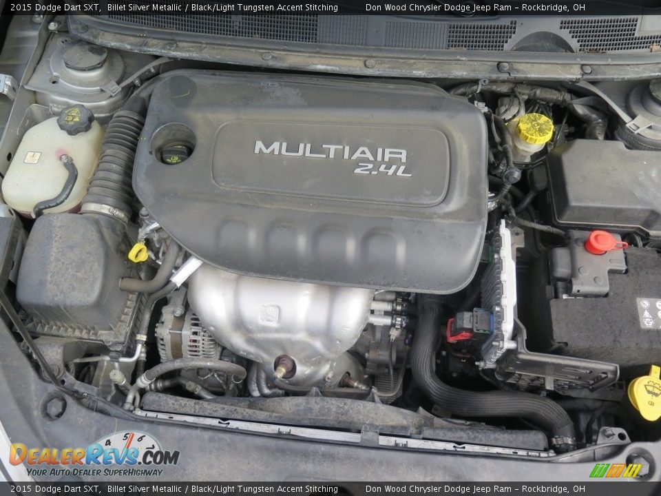 2015 Dodge Dart SXT Billet Silver Metallic / Black/Light Tungsten Accent Stitching Photo #30