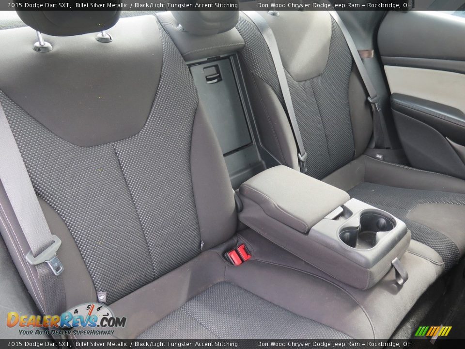 2015 Dodge Dart SXT Billet Silver Metallic / Black/Light Tungsten Accent Stitching Photo #35
