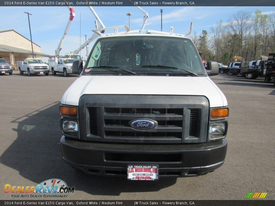 2014 Ford E-Series Van E150 Cargo Van Oxford White / Medium Flint Photo #8