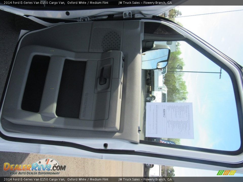2014 Ford E-Series Van E150 Cargo Van Oxford White / Medium Flint Photo #22
