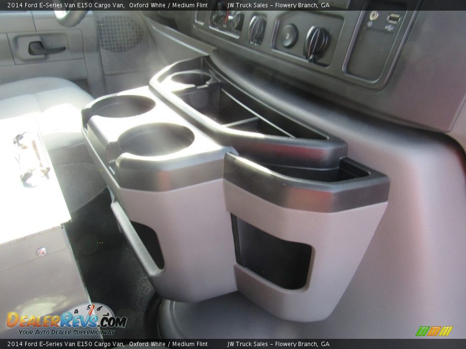 2014 Ford E-Series Van E150 Cargo Van Oxford White / Medium Flint Photo #28