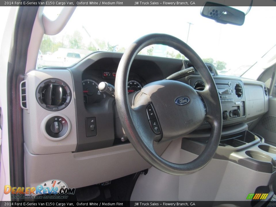 2014 Ford E-Series Van E150 Cargo Van Oxford White / Medium Flint Photo #32