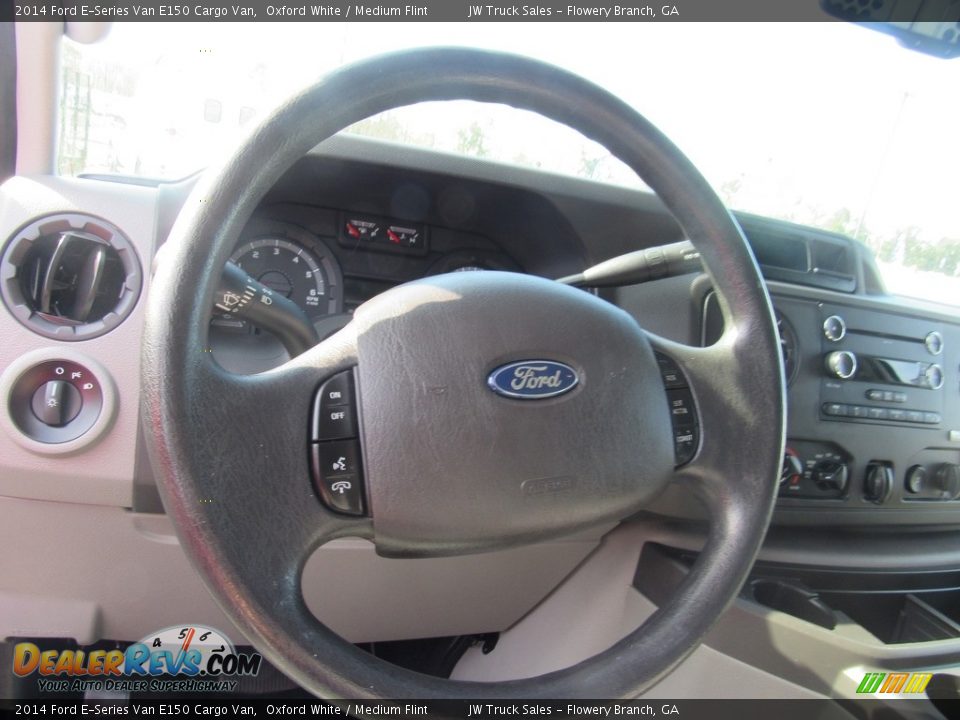 2014 Ford E-Series Van E150 Cargo Van Oxford White / Medium Flint Photo #33