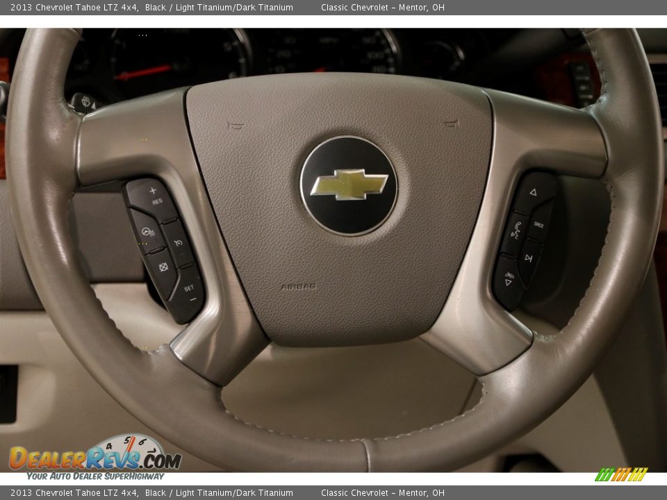 2013 Chevrolet Tahoe LTZ 4x4 Black / Light Titanium/Dark Titanium Photo #8