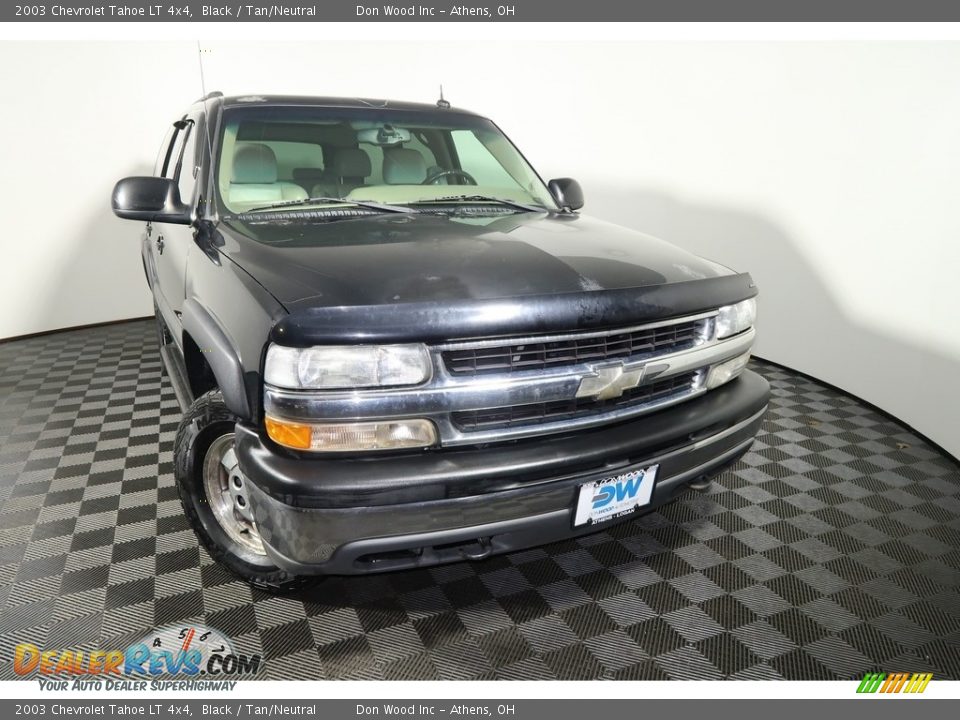 2003 Chevrolet Tahoe LT 4x4 Black / Tan/Neutral Photo #5