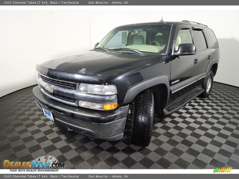 2003 Chevrolet Tahoe LT 4x4 Black / Tan/Neutral Photo #8