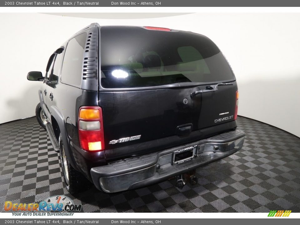2003 Chevrolet Tahoe LT 4x4 Black / Tan/Neutral Photo #10