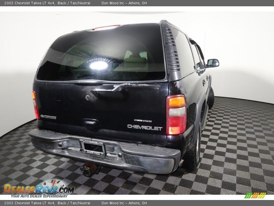 2003 Chevrolet Tahoe LT 4x4 Black / Tan/Neutral Photo #12