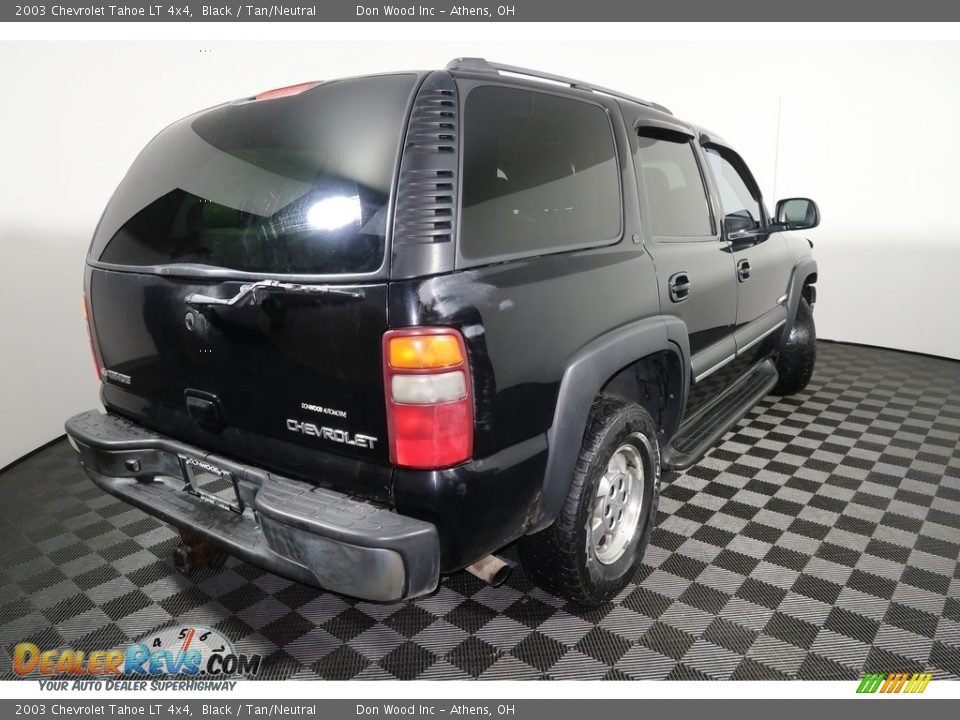 2003 Chevrolet Tahoe LT 4x4 Black / Tan/Neutral Photo #13