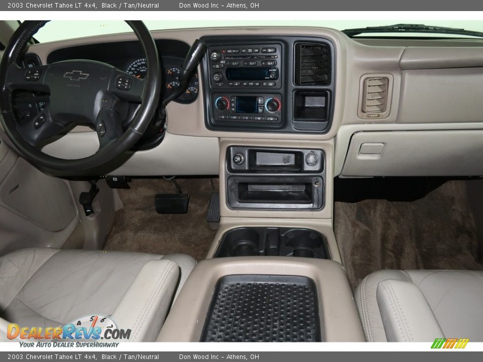 2003 Chevrolet Tahoe LT 4x4 Black / Tan/Neutral Photo #14