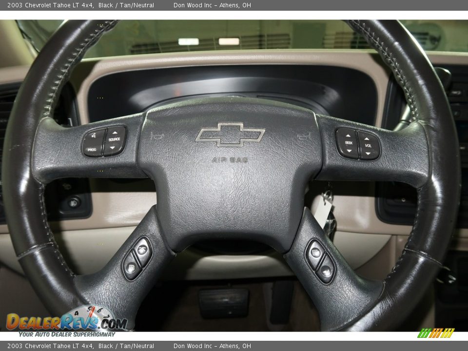 2003 Chevrolet Tahoe LT 4x4 Black / Tan/Neutral Photo #15