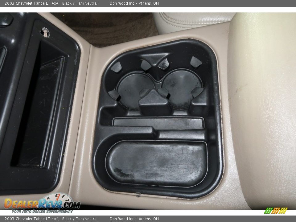 2003 Chevrolet Tahoe LT 4x4 Black / Tan/Neutral Photo #18