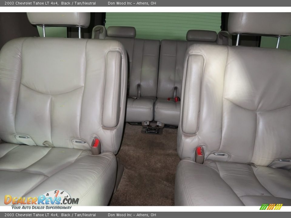 2003 Chevrolet Tahoe LT 4x4 Black / Tan/Neutral Photo #19