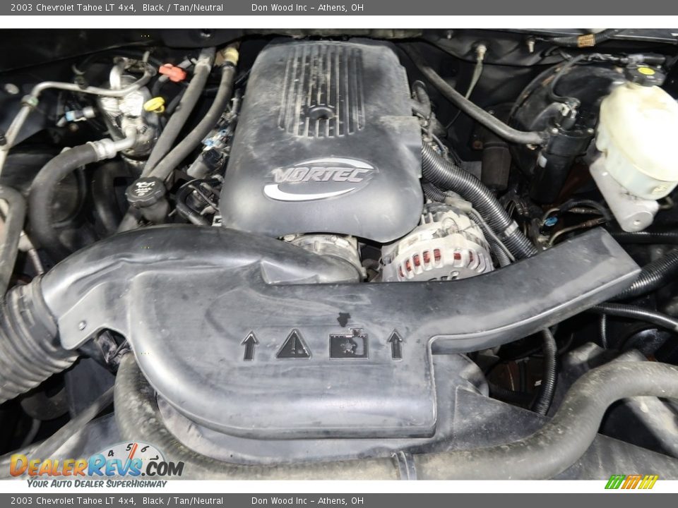 2003 Chevrolet Tahoe LT 4x4 Black / Tan/Neutral Photo #24