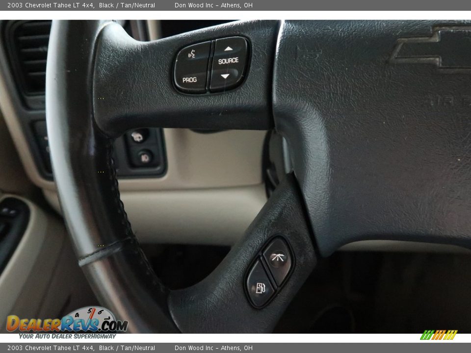 2003 Chevrolet Tahoe LT 4x4 Black / Tan/Neutral Photo #30